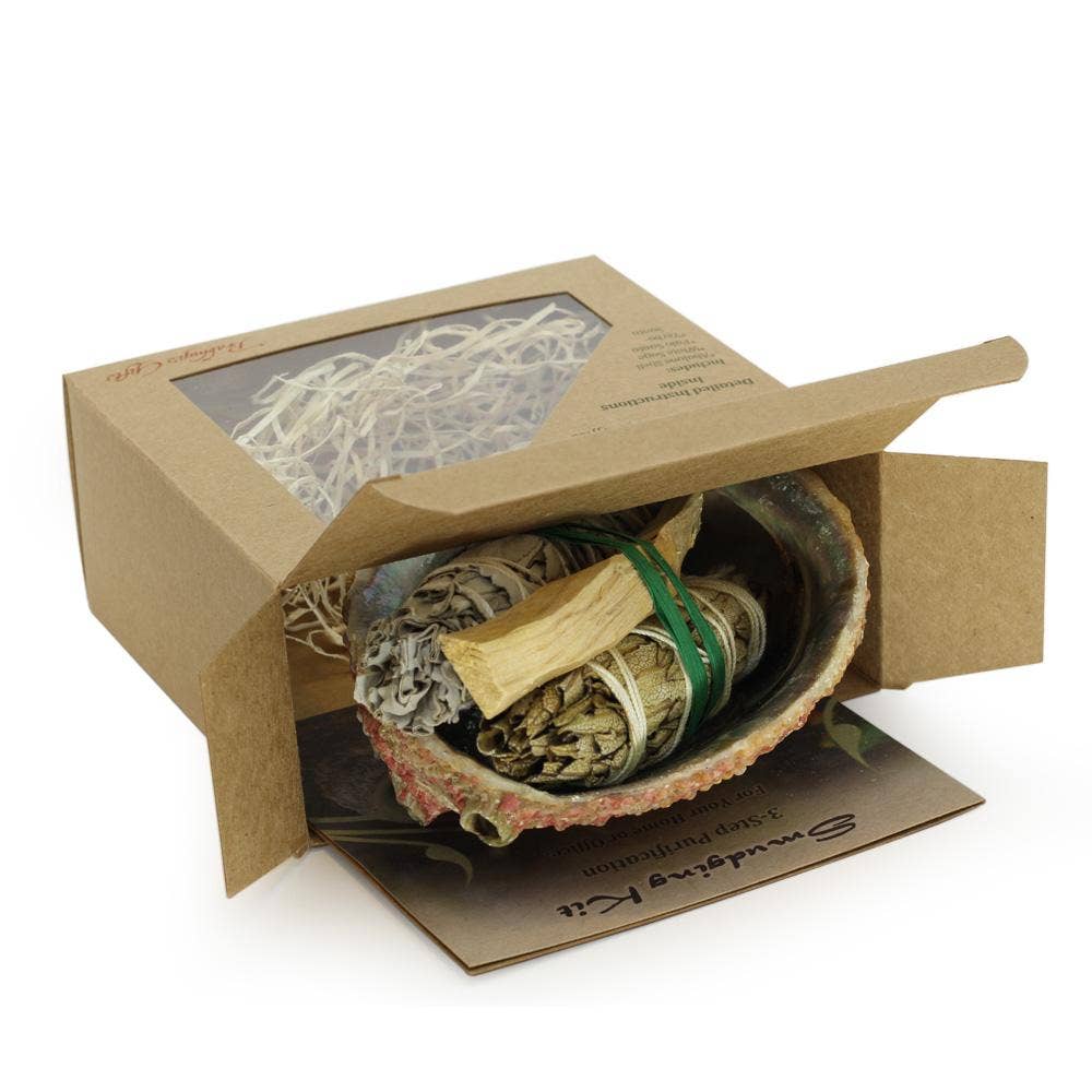 Prabhuji's Gifts - Wholesale Sage bundle - 3 Step Purification Kit - Palo Santo, Sage, Yarba Santa and Abalone Shell2
