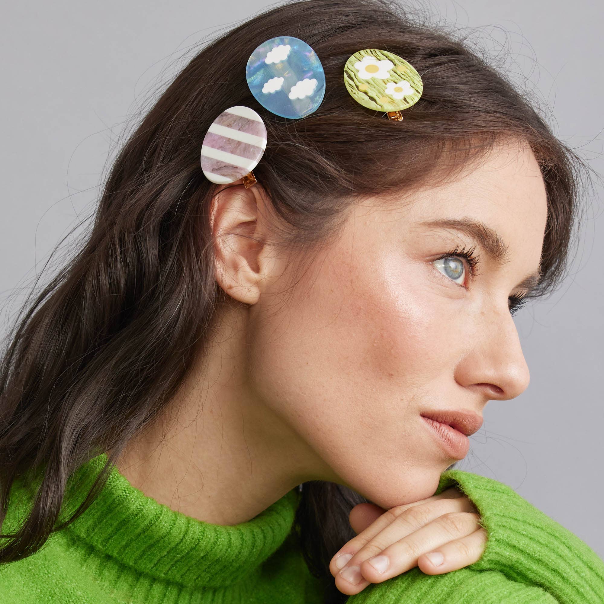 Tiepology – wholesale Hair pin – Eco Happy Oval Hair Pin3