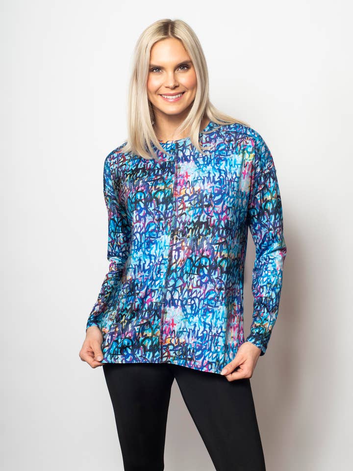 Micro Fiber Prints - Sweatshirt Pullover Relaxed Fit for wholesale by SnoSkins