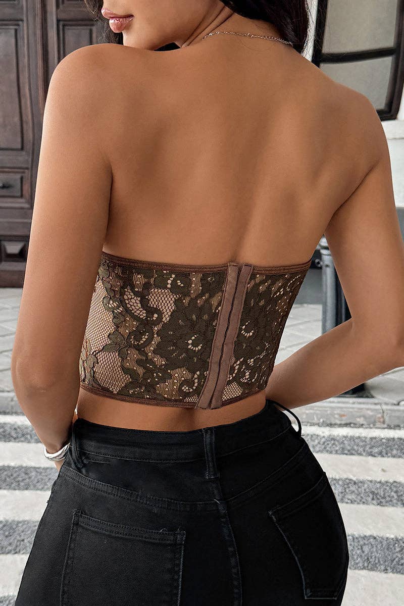 Mccolin - Wholesale Corset - Women's - Strapless Lace Corset Tank Top7