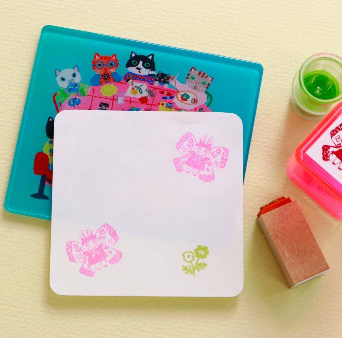 「FUNJI」In Japan - Wholesale Rubber/Decorative Stamp - Yumi Kitagishi Cute Japanese Desk Stamp Mat – Soft PVC Pad3