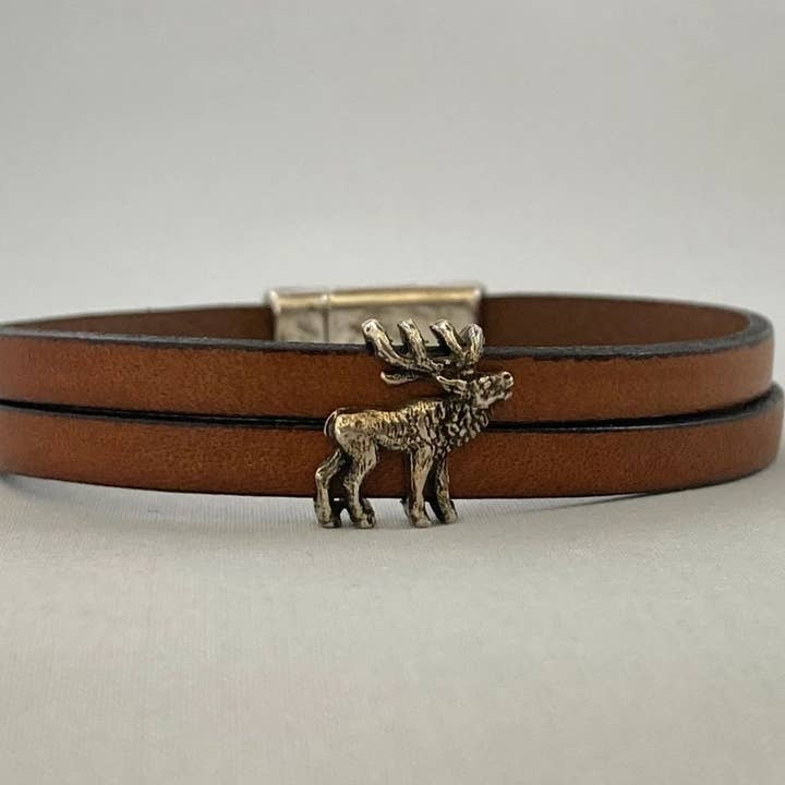 Rox-anne - Wholesale Bangle Bracelet - Elk Leather Bracelet3