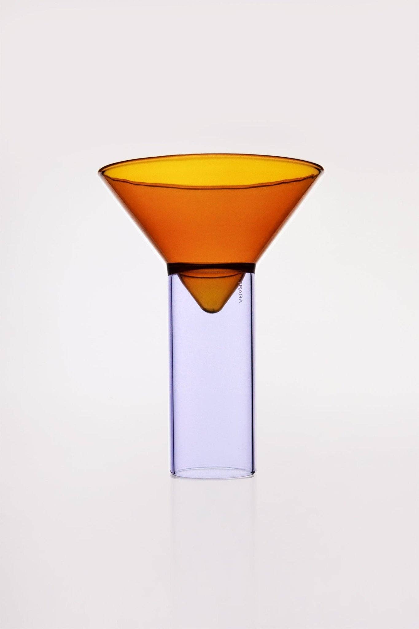 Traga - Wholesale Cocktail/Liquor Glass - Martini Shot Glass - Amber & Lilac, Dual Purpose Glass1