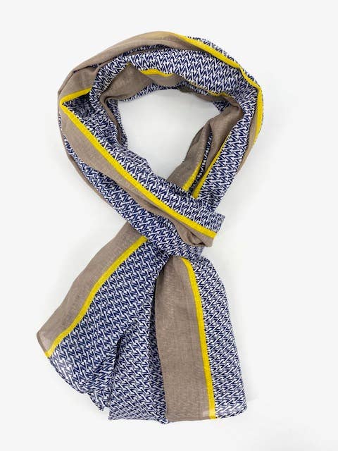 Maison Unik Accessoires – wholesale Scarf – Men’s – Men's Cotton Scarf - Timeless Elegance0