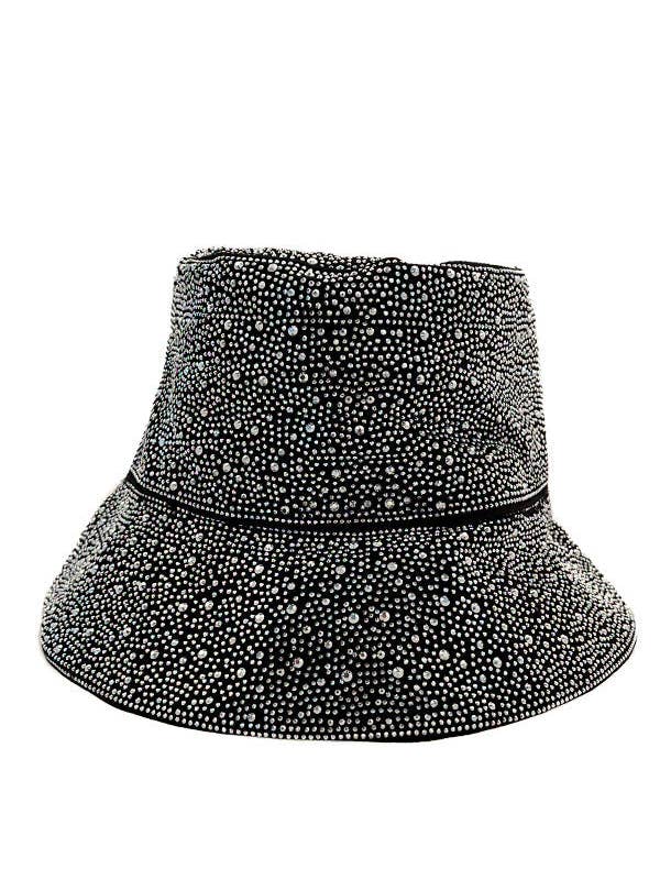 Embellished Gem Accent Bucket Hat for wholesale by Andrea Bijoux