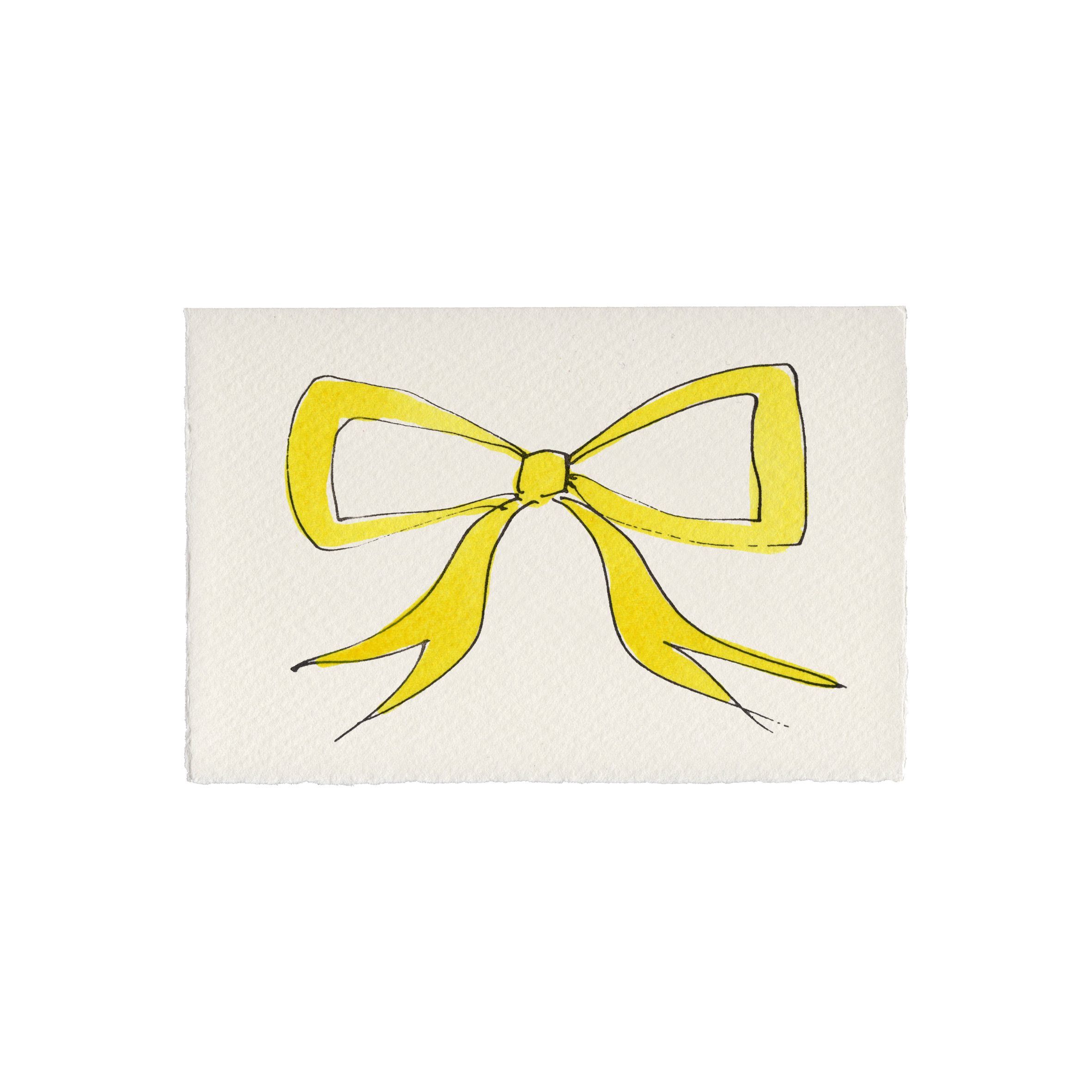 Scribble & Daub – wholesale Everyday greeting card – Bow - Hand-Painted Everyday Greeting Card2