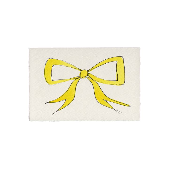 Scribble & Daub – wholesale Everyday greeting card – Bow - Hand-Painted Everyday Greeting Card2