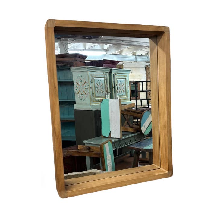 Modern Teak Mirror for wholesale by Asia West