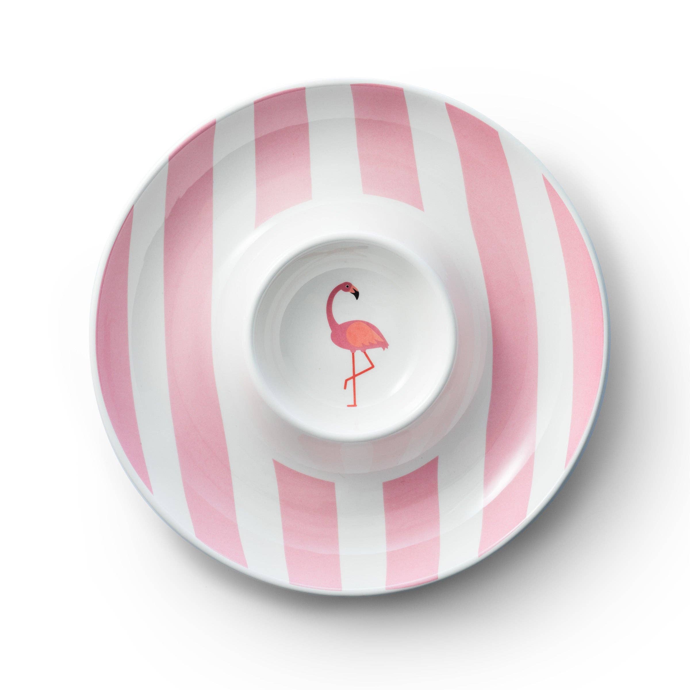 Godinger – Großhandel Gewürz-/Dipschale – Jill Zarin Flamingo Chip & Dip