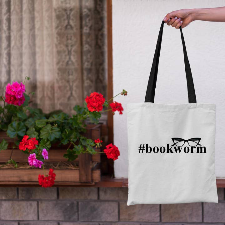 Fly Paper Products - Wholesale Tote Bag - Unisex - Bookworm Cotton Book Bag Tote Bag1
