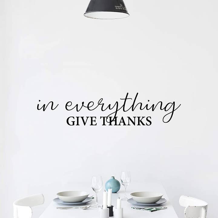 Sticker mural In Everything Give Thanks pour la vente par My Vinyl Story