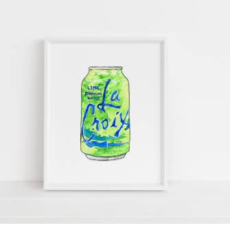 Imprimé La Croix Lime pour la vente par Jennie Kilcup Watercolors