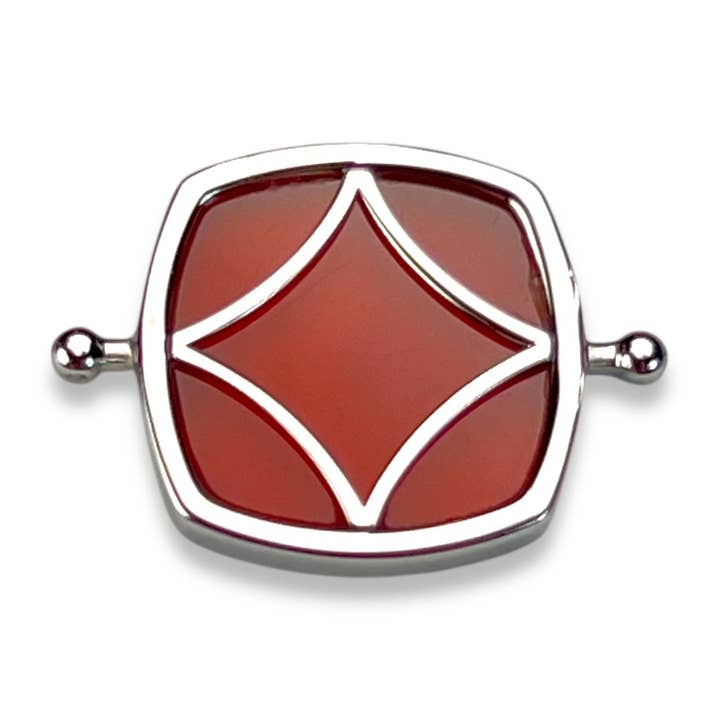 Carnelian ClaraVista™ Crystal Charm - Gemstone Jewelry for wholesale by CONQUERing