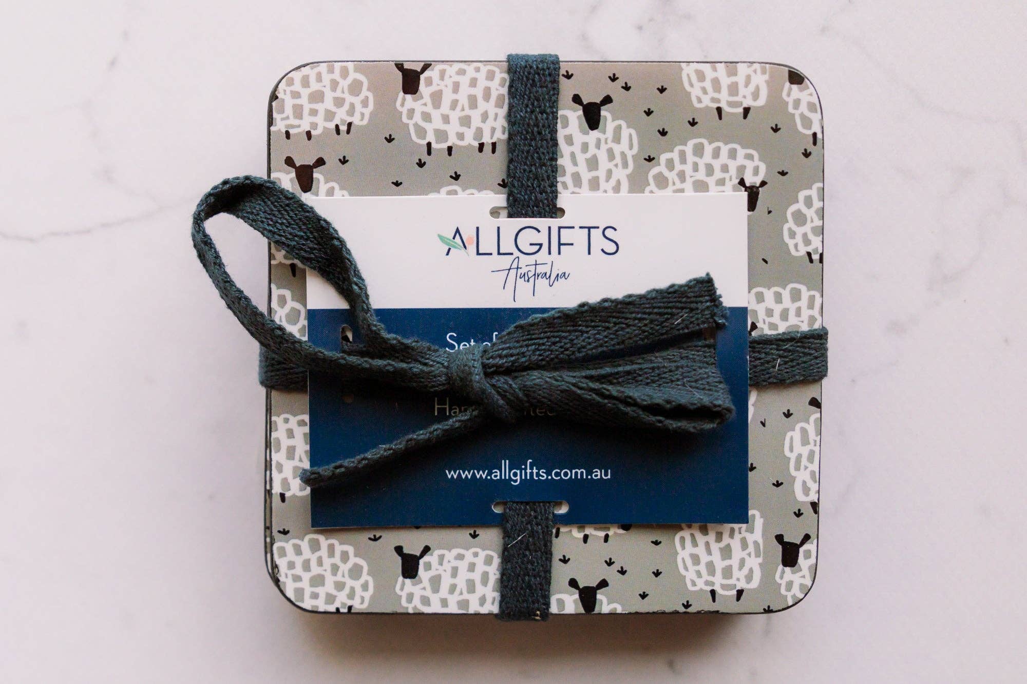 Allgifts Australia - Vendita all'ingrosso Sottobicchiere - Sottobicchieri (set di 4) - Grey Sheep2