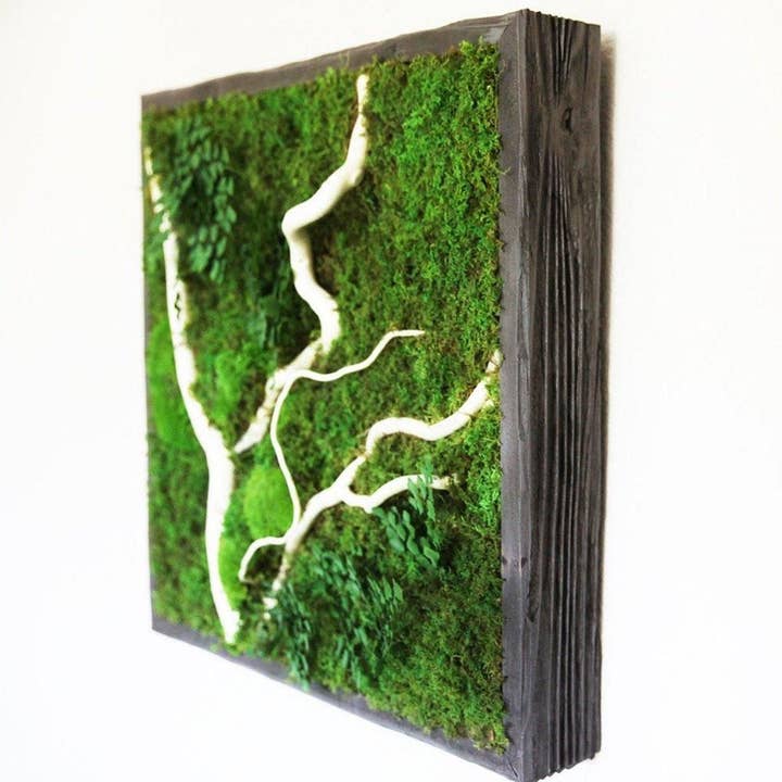 Vit slingrande gren 24” X 24” för wholesale av Artisan Moss