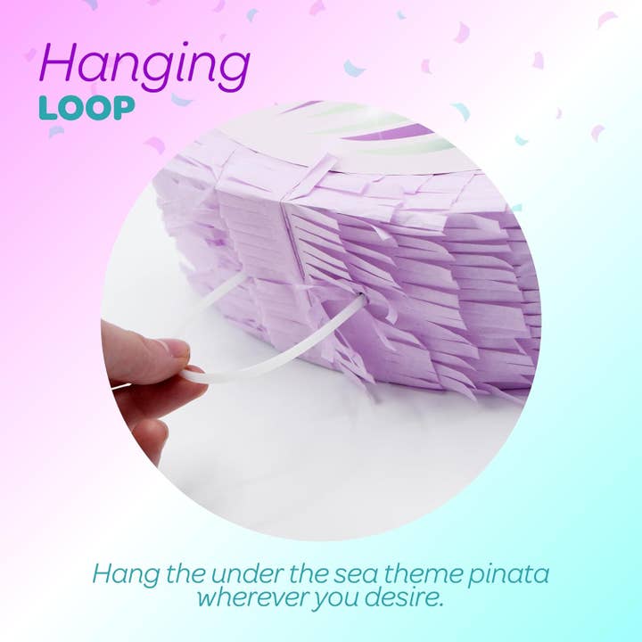 4E's Novelty - Wholesale Party Sign/Banner - Mermaid piñata: Sparkling Under the Sea Birthday Party Decorations, Perfect piñatas for Birthday Girl’s Celebration2