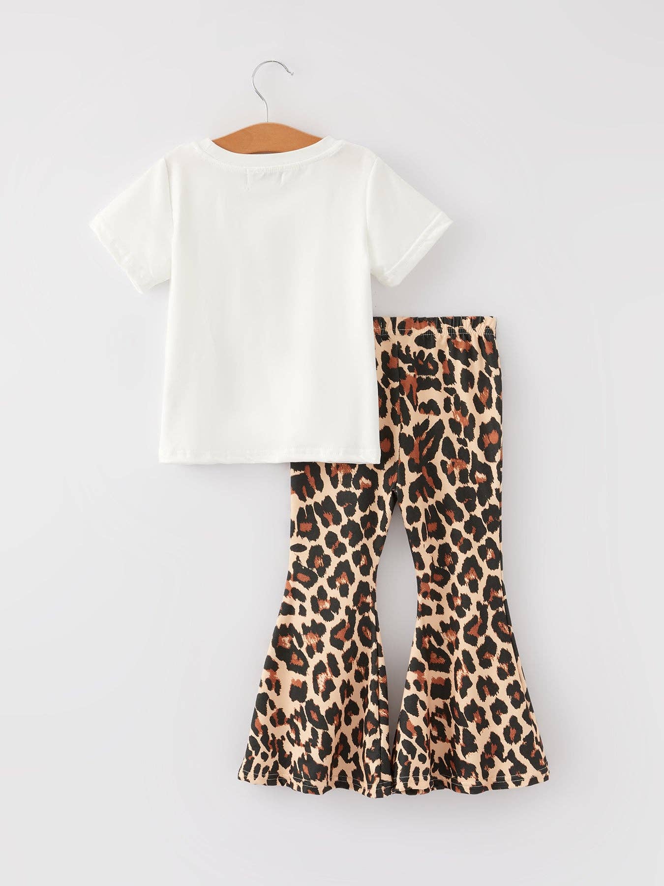 Rylee Faith Designs - Wholesale Top & Pant Set - Kids - Girls' Heart Leopard Print Set1
