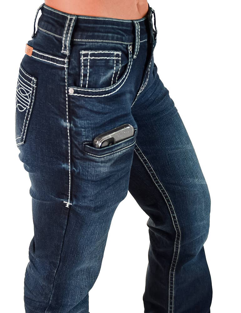 Cowgirl Tuff Co. / B. Tuff Jeans - Wholesale Jeans - Women's - Boot Stitch White2