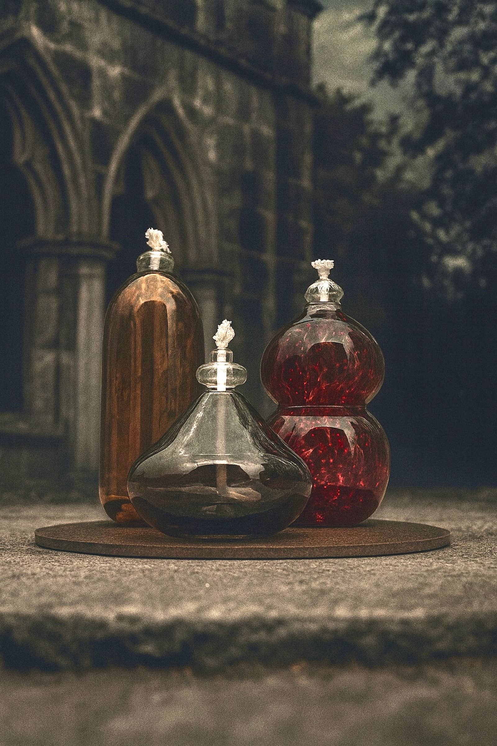 Glass by Cameron - Wholesale Decorative tabletop object - Ashes & Embers Set