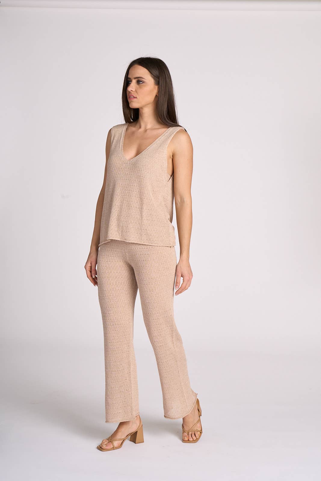 TENNÉ - Vendita all'ingrosso Top in maglia - Donna - Top lavorato a maglia con scollo a V - Valeria14