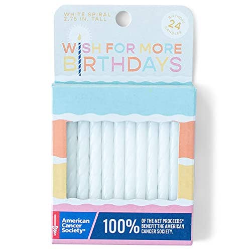 Wish For More Birthdays - Vente Bougies pour gâteau - Présentoir Wish For More Birthdays avec 45 boîtes de bougies (15 de chaque couleur)4