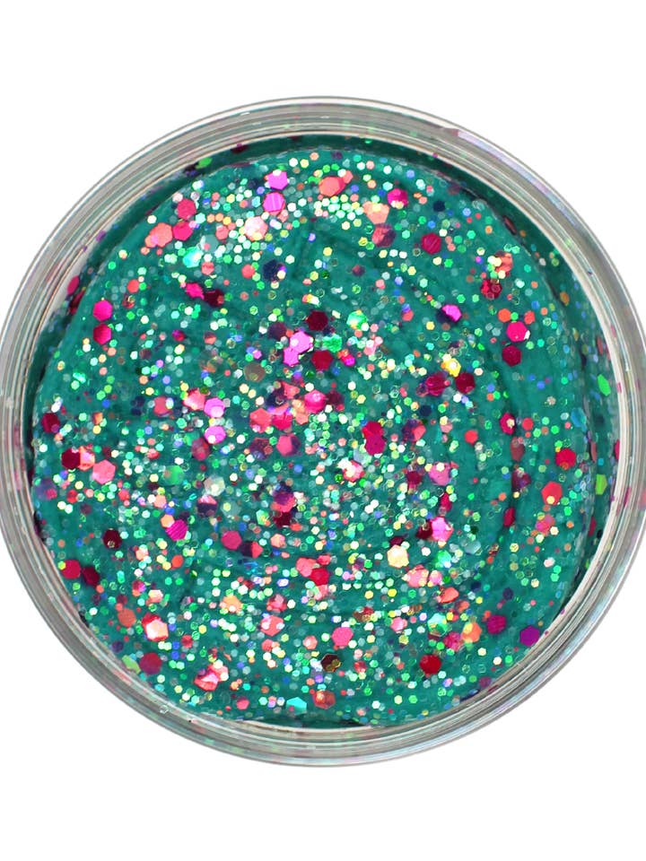 Teal Glitter KidDough - 113 g for engroshandel hos Earth Grown KidDoughs (KidDoughs by EGKD)