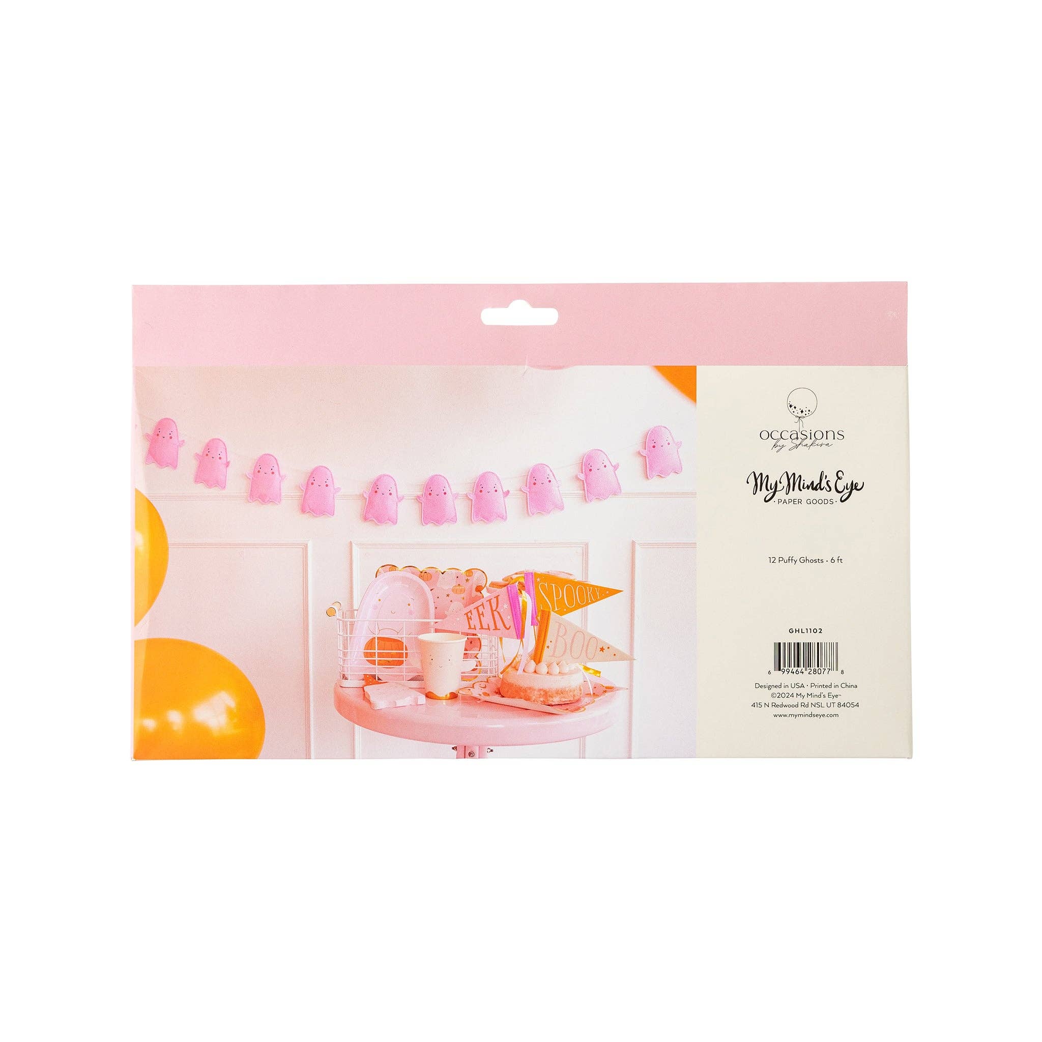 My Mind’s Eye - Vendita all'ingrosso Cartello/striscione per feste - GHL1102 - Occasions by Shakira - Banner Ghost Puffy in feltro7