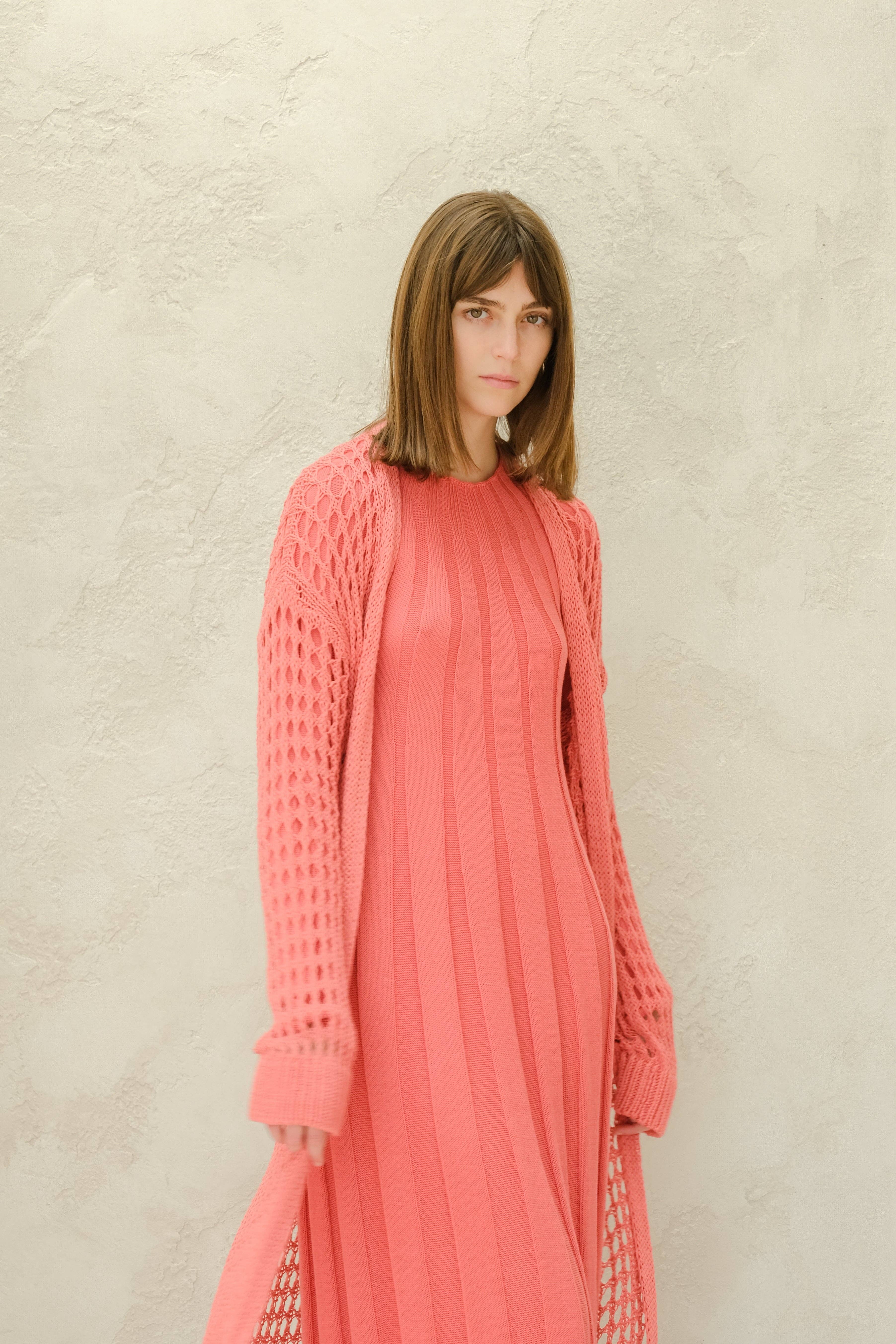 Lèmme – Engroshandel Cardigan - Dame – Fin bomulds hæklet maxi-cardigan21