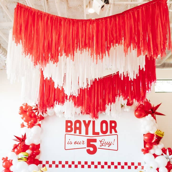 Oh My Darling Party Co - Wholesale Bunting/Garland - Custom Aerial Ceiling Fringe Strand
