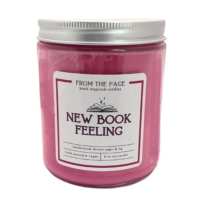 New Book Feeling - Soy Candle for wholesale by From the Page