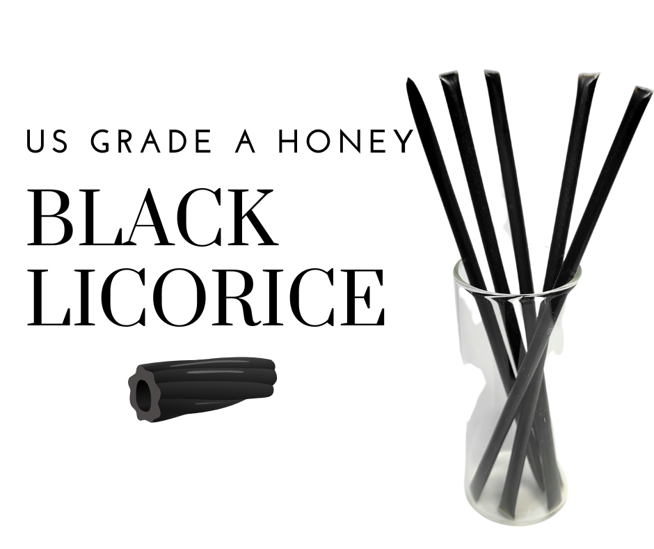 Candy Barn Express - Wholesale Honey - Bee Krazy Honey Sticks - Licorice 50 Ct. Refill1