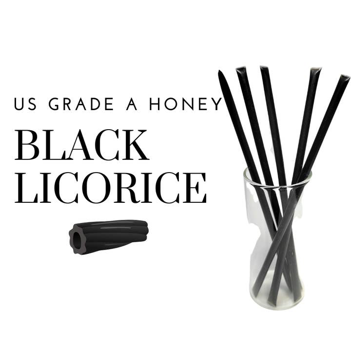 Candy Barn Express - Wholesale Honey - Bee Krazy Honey Sticks - Licorice 50 Ct. Refill1