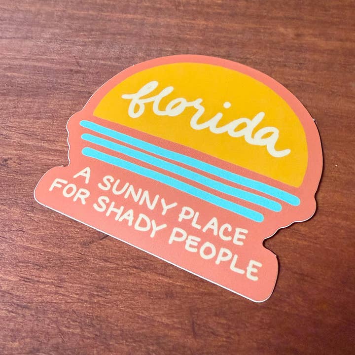Sunny Place // Sticker for wholesale by Free Press Ink