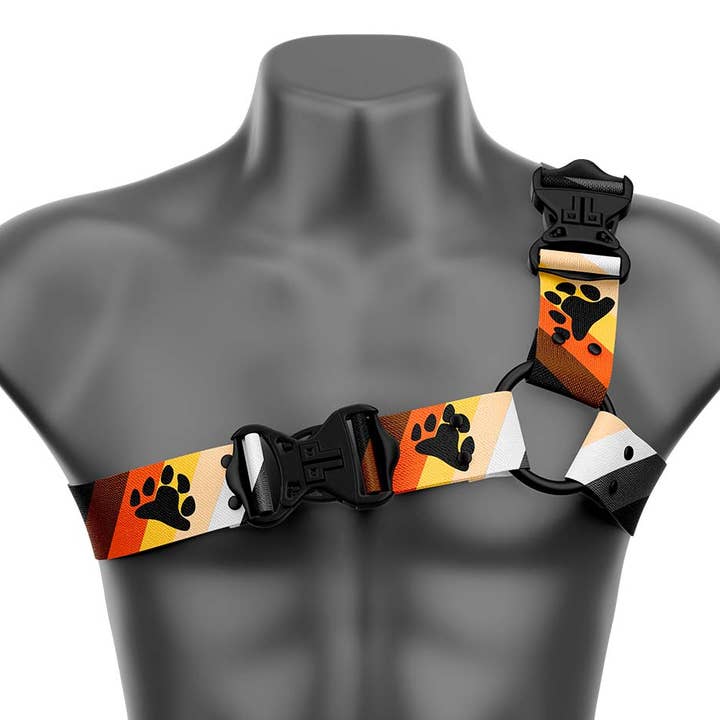 Pride Bear Culture Asymmetrisch handgemaakt modieus veganistisch uniseks harnas voor wholesale door Daftboy