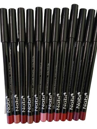 Nabi 12 stycken, 12 färger läppennor blandat set D-12st/set för wholesale av Nabi Cosmetic