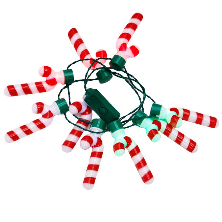 Cap Zone - Wholesale Light-Up Toy - Kids & Baby - Candy Cane Flashing String Light Necklace