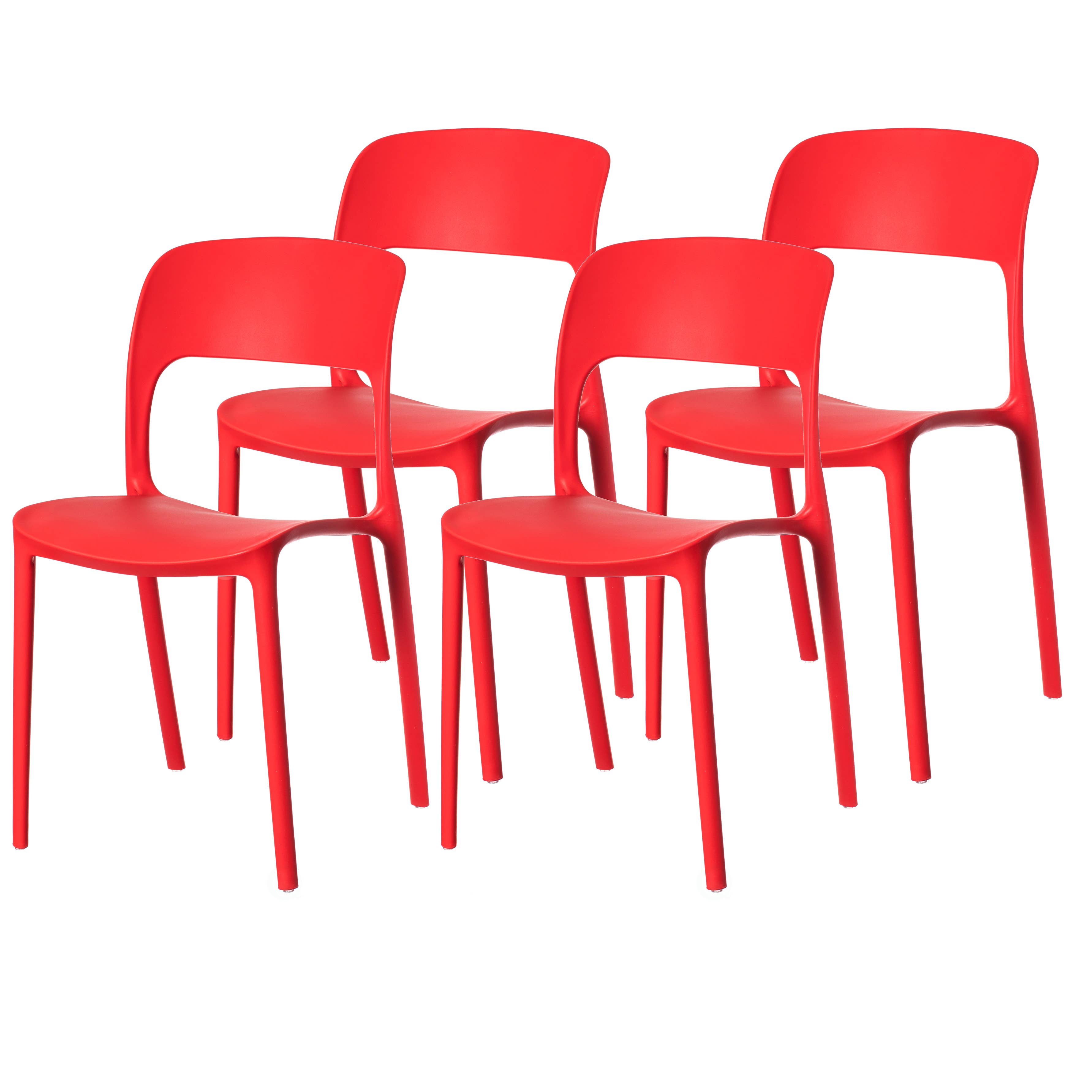 Quickway Imports - Wholesale Chair - Modern Plastic Outdoor Dining Chair with Open Curved Back8