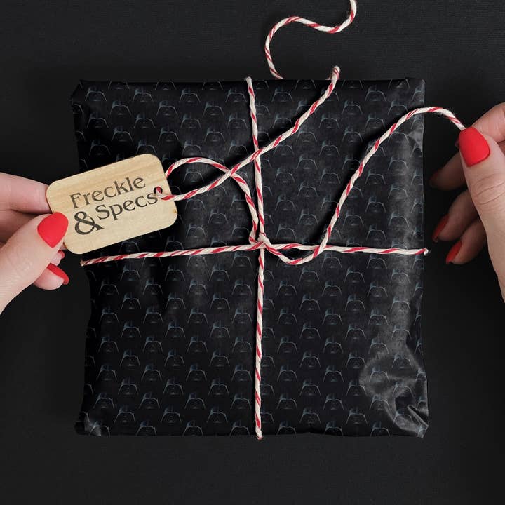 Darth Vader Gift Wrap for wholesale by Freckle and Specs