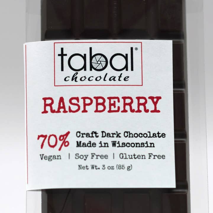 Tabal Chocolate - Wholesale Chocolate Bar - RASPBERRY 70%1
