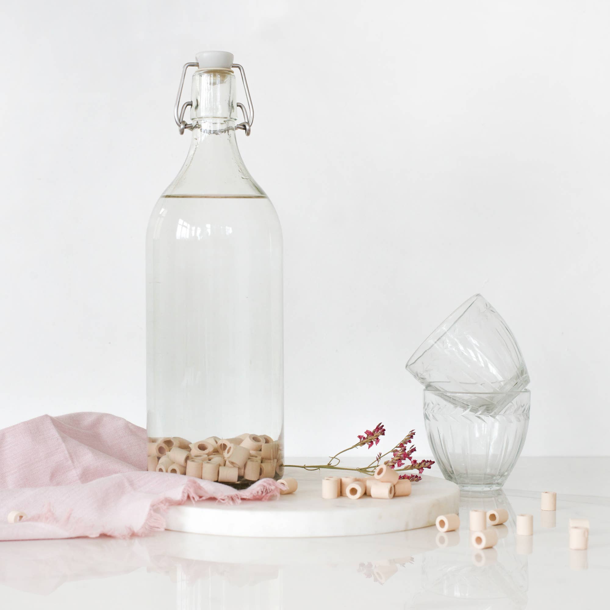 CHAMARREL – Engroshandel Perler – Pink keramikperler | Æske med 15 stk.1