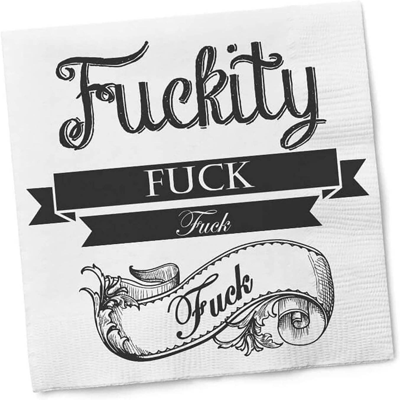 Pelz Brands - Wholesale Disposable Napkin - Twisted Wares Funny Cocktail Napkins – F’CKITY F’CK Pack0