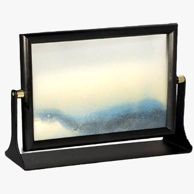 Golden Island Int'l Inc. - Wholesale Decorative Tabletop Object - GI-622MB/24 Sand Picture: 7" x 5" Earth Tones Series, Blue