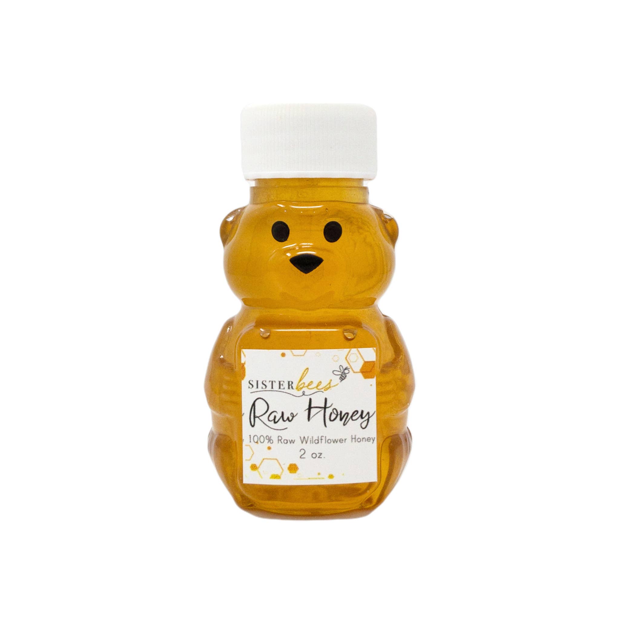 Sister Bees LLC - Wholesale Honey - 100% Raw Michigan Wildflower Honey 2oz Bear