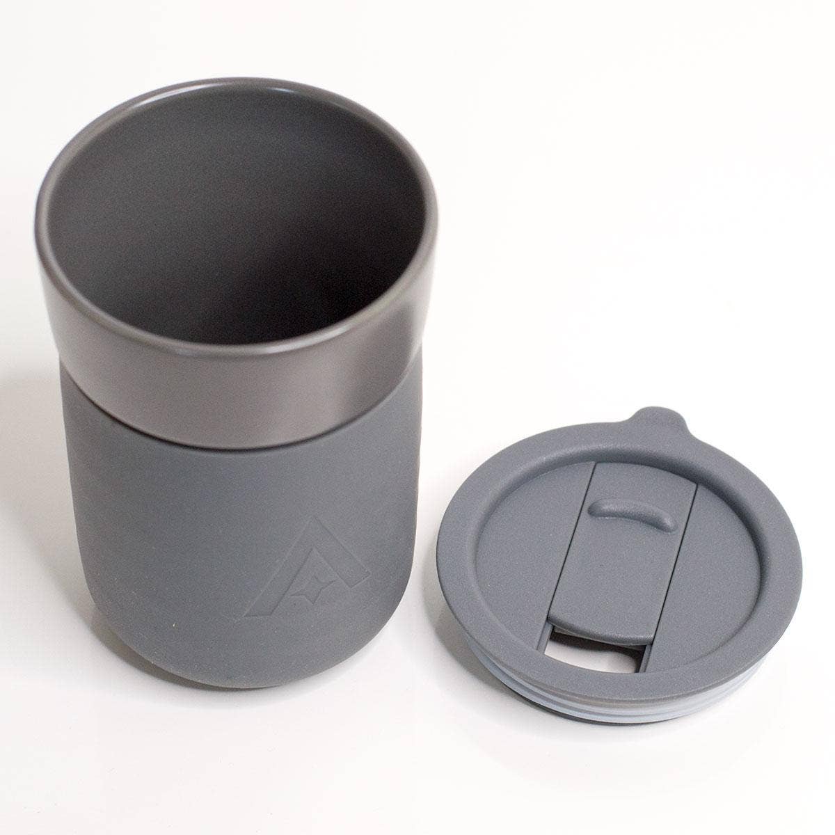 UBERSTAR – wholesale Insulated mug/tumbler – Ceramic Travel Mug with Lid - Space Grey2