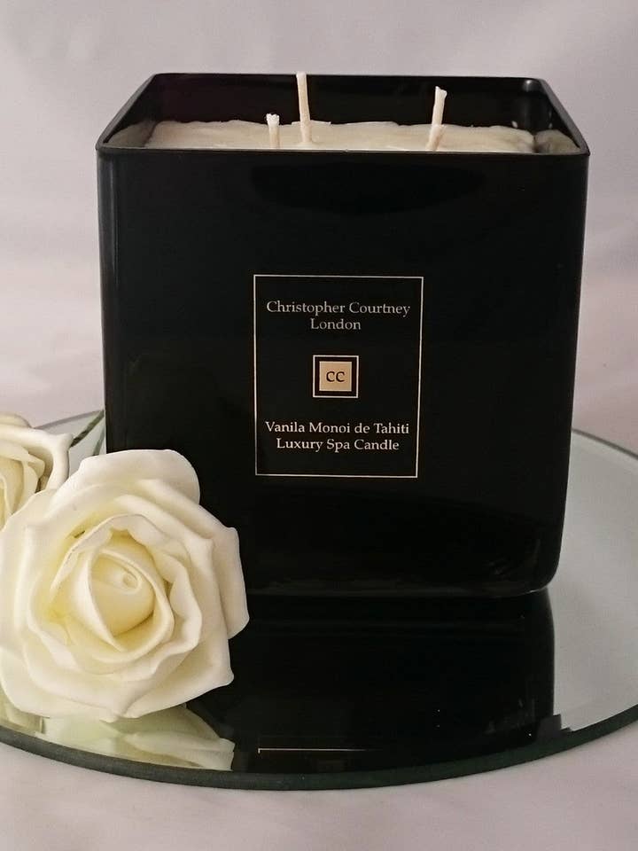 Vela de lujo Vanilla Monoi de Tahiti para venta al por mayor de Christopher Courtney