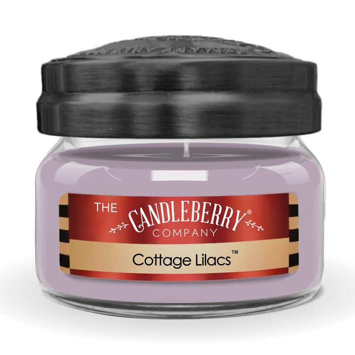 Cottage Lilacs, Small Jar Candle for wholesale by The Candleberry Candle Company
