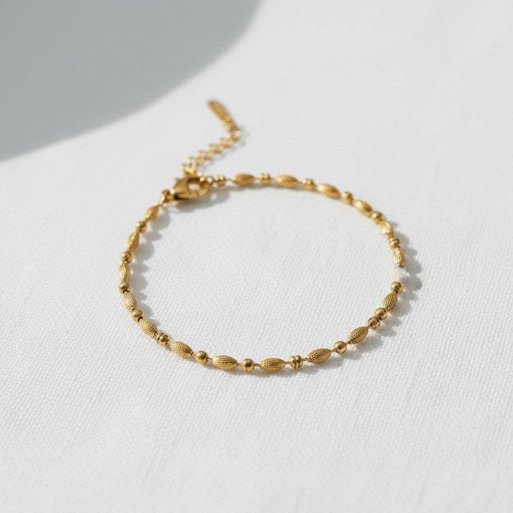 paperln - Wholesale Beaded Bracelet - Chic Oval Bead Bracelet with Elegant Design1