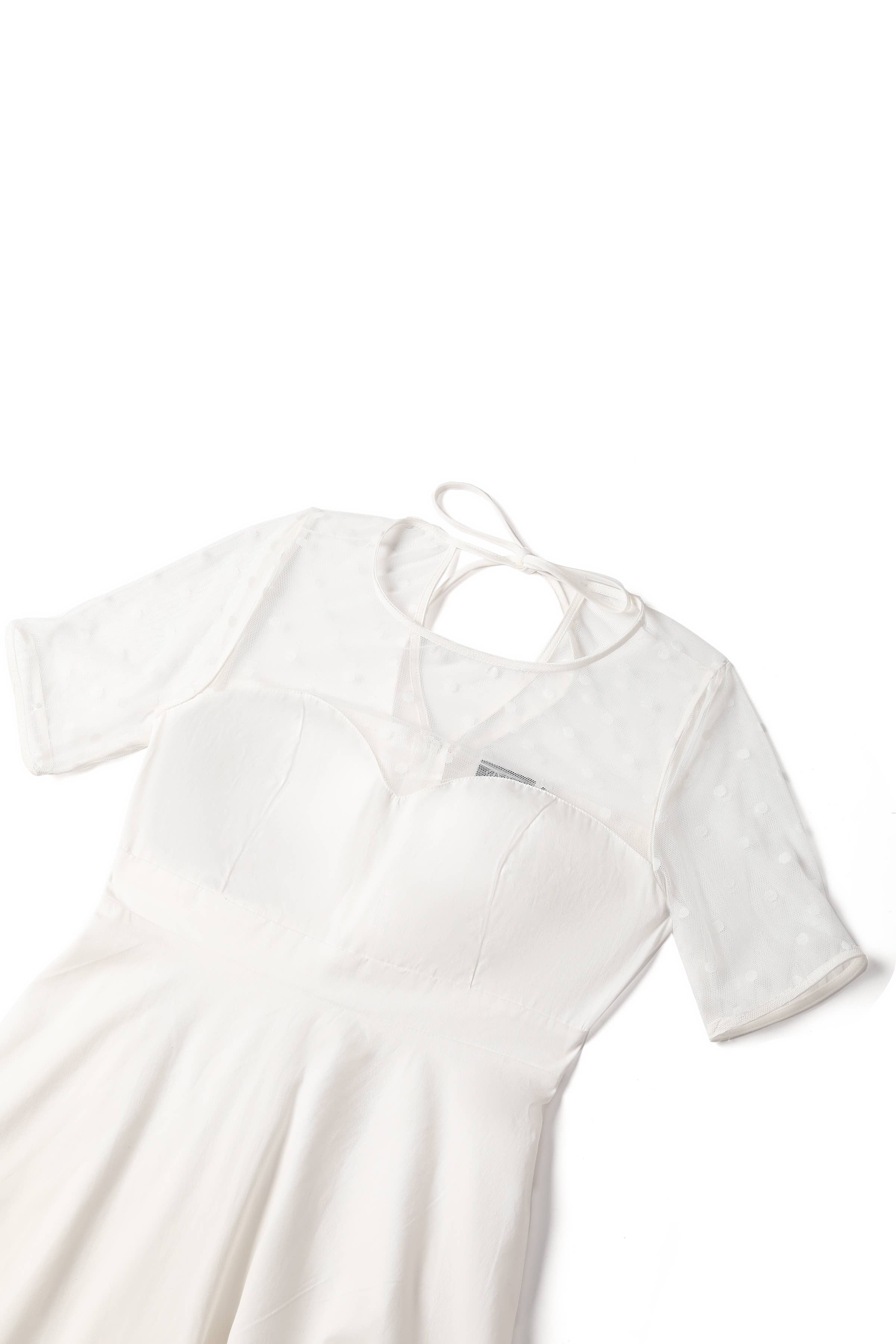 Dolly & Dotty – Vestido - Mulher por atacado – Vestido de Noiva Elizabeth II de Tule com Poás e Mangas Curtas19