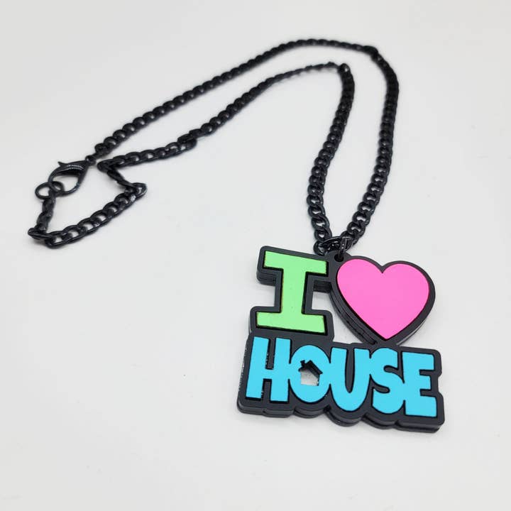 J'adore le collier de musique house pour la vente par Mixtape Your Life