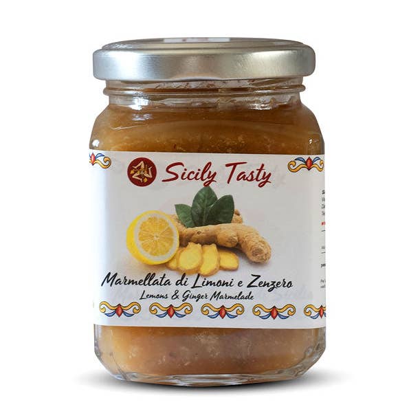 Siciliansk Citron- og Ingefærmarmelade - 250 gr for engroshandel hos The Sicily Essence